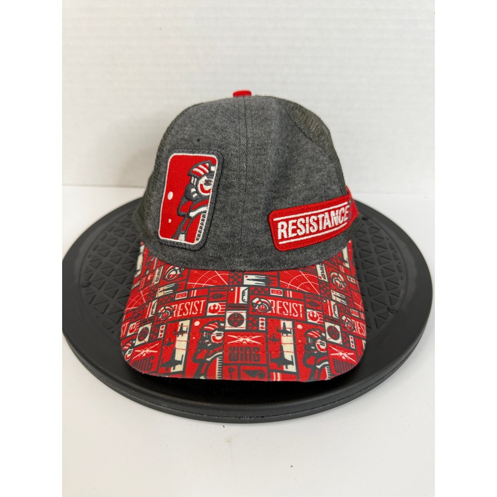 Disney Parks Star Wars Resistance Trucker Hat Gray Red Mesh Snapback Cap Kids